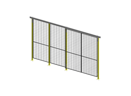 Porte Coulissante Guide Supérieur Simple - ImpactGuard60 - L 2000 - H 2640 - Cadre 20x20