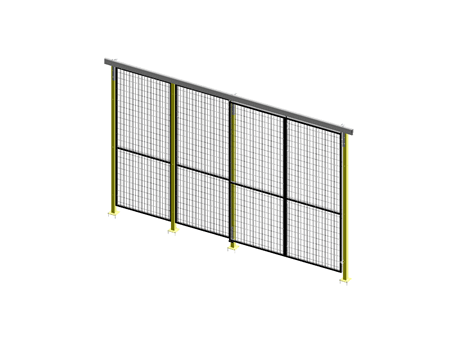 Porte Coulissante Guide Supérieur Simple - ImpactGuard60 - L 2000 - H 2640 - Cadre 30x30