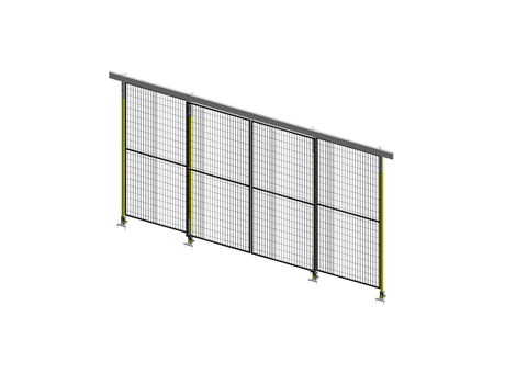 Porte Coulissante Guide Supérieur Opposée - ImpactGuard40 - L 2000 - H 2240 - Cadre 20x20
