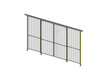 Porte Coulissante Guide Supérieur Opposée - ImpactGuard40 - L 2000 - H 2640 - Cadre 20x20