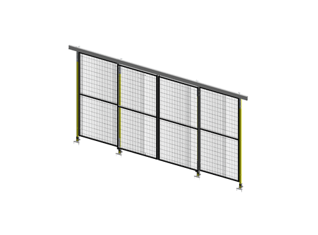 Porte Coulissante Guide Supérieur Opposée - ImpactGuard40 - L 2000 - H 2240 - Cadre 30x30