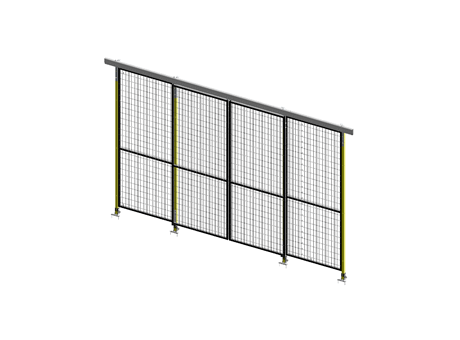 Porte Coulissante Guide Supérieur Opposée - ImpactGuard40 - L 2000 - H 2640 - Cadre 30x30