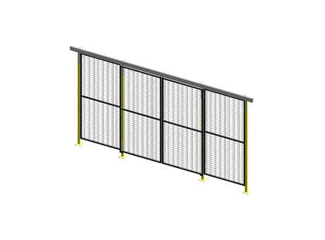 Porte Coulissante Guide Supérieur Opposée - AdaptaGuard - L 2000 - H 2240 - Cadre 30x30