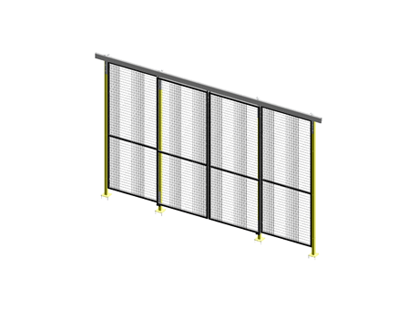 Porte Coulissante Guide Supérieur Opposée - AdaptaGuard - L 2000 - H 2640 - Cadre 30x30