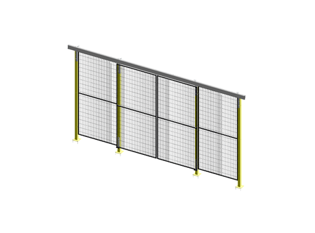 Porte Coulissante Guide Supérieur Opposée - ImpactGuard60 - L 2000 - H 2240 - Cadre 20x20