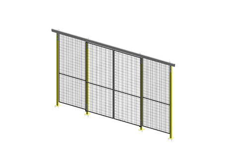 Porte Coulissante Guide Supérieur Opposée - ImpactGuard60 - L 2000 - H 2640 - Cadre 20x20