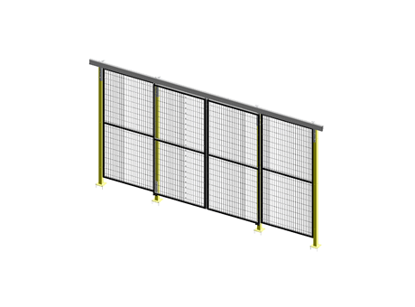 Porte Coulissante Guide Supérieur Opposée - ImpactGuard60 - L 2000 - H 2240 - Cadre 30x30