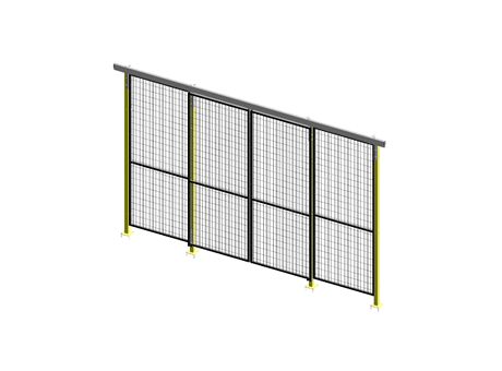 Porte Coulissante Guide Supérieur Opposée - ImpactGuard60 - L 2000 - H 2640 - Cadre 30x30