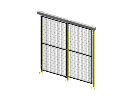 Alternate Upper Guide Sliding Door - ImpactGuard60 - W 2000 - H 2240 - 30x30 Frame