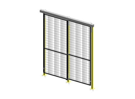 Alternate Upper Guide Sliding Door - ImpactGuard60 - W 2000 - H 2640 - 30x30 Frame