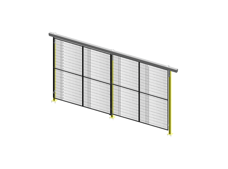 Alternate Upper Guide Sliding Door - ImpactGuard60 - W 4000 - H 2240 - 20x20 Frame