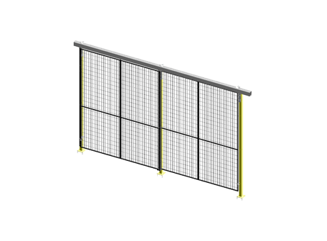 Alternate Upper Guide Sliding Door - ImpactGuard60 - W 4000 - H 2640 - 20x20 Frame