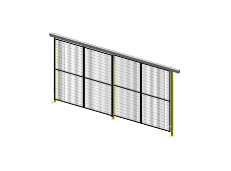 Alternate Upper Guide Sliding Door - ImpactGuard60 - W 4000 - H 2240 - 30x30 Frame