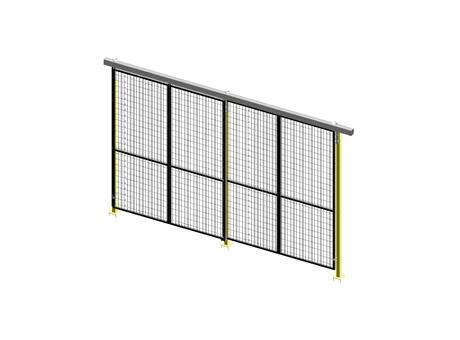 Alternate Upper Guide Sliding Door - ImpactGuard60 - W 4000 - H 2640 - 30x30 Frame