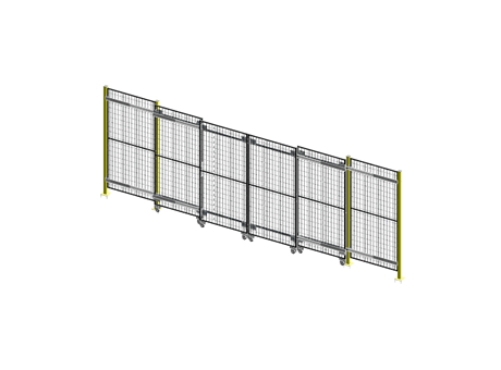 Double Stage Opposed Open Passage Sliding Door TX - ImpactGuard60 - W 4000 - H 2240 - 20x20 Frame