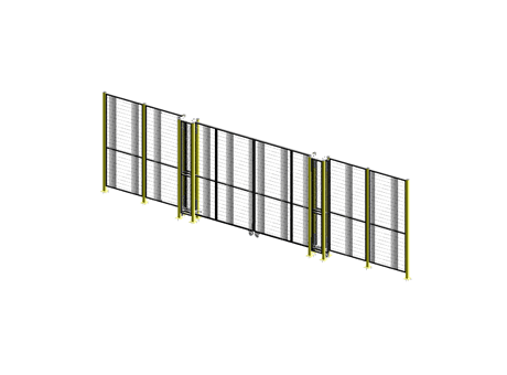 Porta Scorrevole Contrapposta Passaggio Libero - ImpactGuard60 - L 4000 - H 2640 - Telaio 30x30