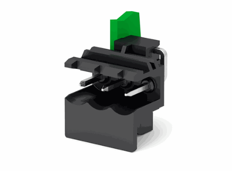 CIMH__NL_-0N - STH male connector normo-orthogonal left version h=14.64mm pin length=2,6mm , 12 A, Reflow STH, 5 mm CIMH__NL_-0N - STH male connector normo-orthogonal left version h=14.64mm pin length=2,6mm , 12 A, Reflow STH, 5 mm