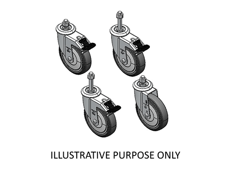 Swivel Caster SHOPPING CART REINFORCED - BP - PVC