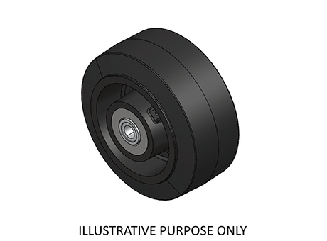Wheel WASTE DISPOSAL - B - MOLDED RUBBER