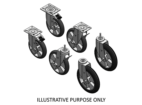 Swivel Caster L16 - TB - THERMOPLASTIC RUBBER