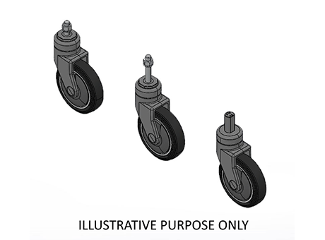 Swivel Caster SHOPPING CART NRE - TB -  THERMOPLASITC RUBBER