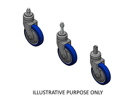 Swivel Caster SHOPPING CART NRE - TP - THERMOPLASTIC COMPOUND