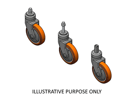 Swivel Caster SHOPPING CART NRE - UP - THERMOPLASTIC POLYURETHANE