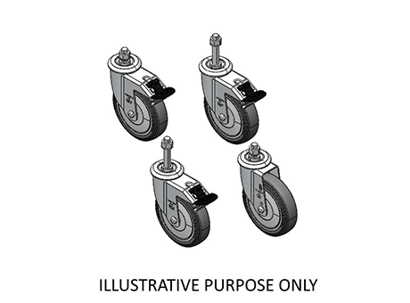 Swivel Caster SHOPPING CART LIGHT DUTY - BP - PVC