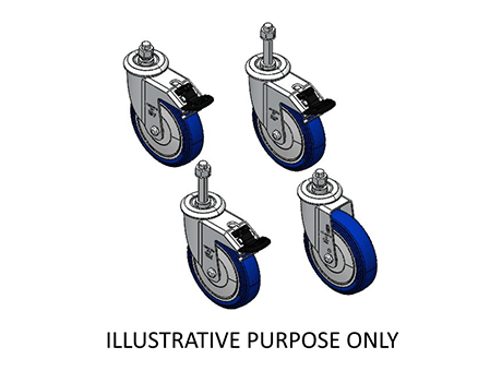 Swivel Caster SHOPPING CART REINFORCED - TP - THERMOPLASTIC COMPOUND