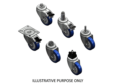 Swivel Caster L14 - TP - THERMOPLASTIC COMPOUND