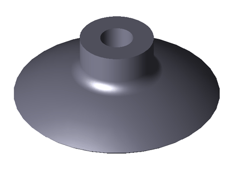 Flat Suction Pad (round) PFG VU1