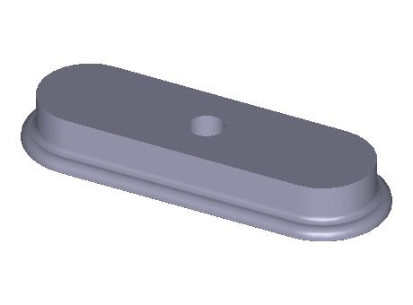 Flat suction pads SAOF (oval)