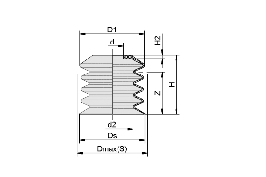 Dimensional drawing FSDC (without connector)