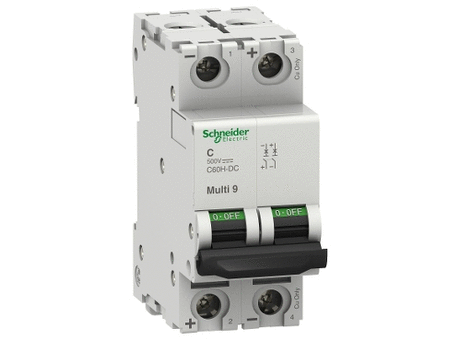 Multi9 C60H-DC - MCB - 2P - C Curve - 500 V - 5 kA