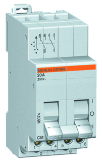 CHANGEOVER SWITCH 3 POS 20A 230V