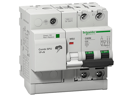 Combi SPU 25/50 A 1P N Surge Protection