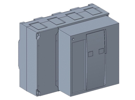 Basic circuit breaker Compact NS630b to NS1600 4P; fixed electically operated