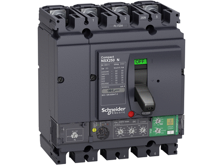 Schneider Electric - 免费 CAD 模型 - Circuit breaker Compact NSX250 4P N ...