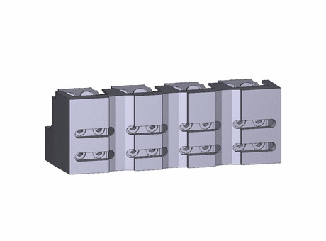 Bare-cable connectors Compact NS630b to NS1600 4P fixed front connection device