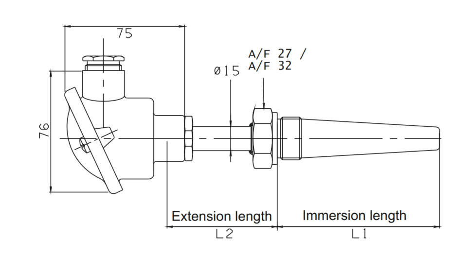 Senmatic A/S - Free CAD models - Type DMH - Extension length ...