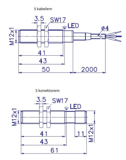 SENSIT s.r.o. - Free CAD models - Flush inductive proximity switches ...
