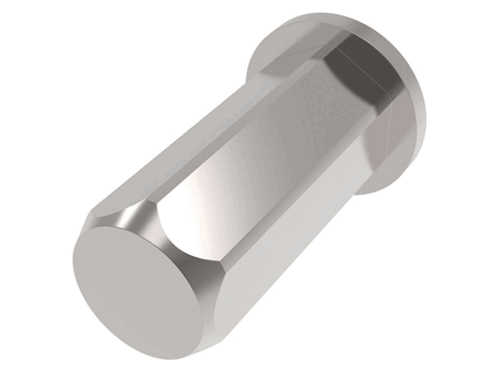 CFLM Series - Full Hex Body, Large Flange, Closed End