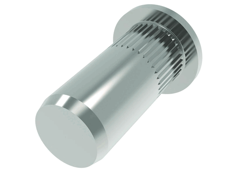 CKLM Series - Large Flange, Knurled , Closed End