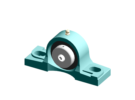 Bearing and Bearing Base Components-Ball Bearing Assembly-Cast Iron Shaft Table Type/Bottom Mounting Type-BADR/BADB Series