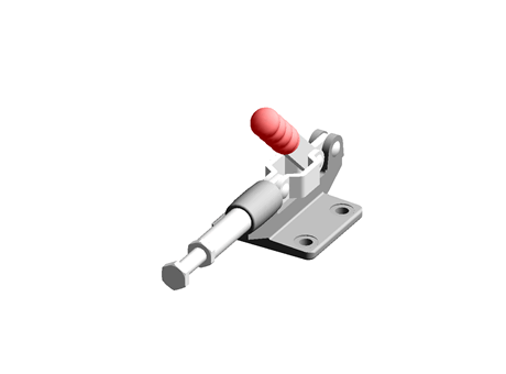 Clamp-Push & Pull Type-Flange Base-Stroke 32mm Straight Handle-DDH-304-CM