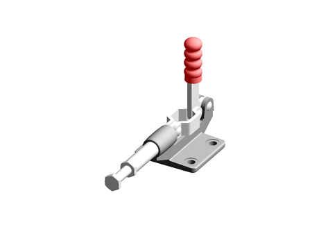 Clamp-Push & Pull Type-Flange Base-Stroke 32mm Straight Handle-DDH-305-CM