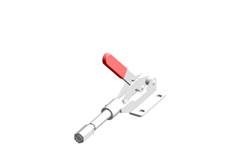 Clamp-Push & Pull Type-Flange Base-Stroke 50mm Straight Handle-DDH-303-EM