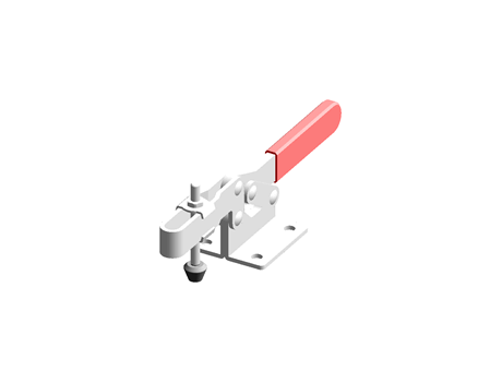 Clamp-Horizontal-U-Shaped Pressure Handle Flange Base-DDH-201-C