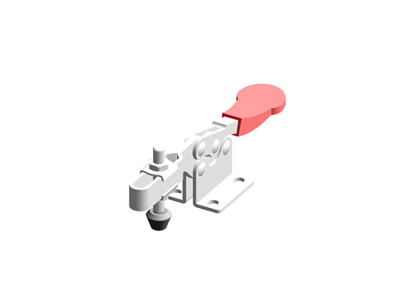 Clamp-Horizontal-U-Shaped Pressure Handle Flange Base-DDH-201-B