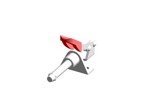 Clamp-Push & Pull Type-Flange Base-Stroke 16.7mm Straight Handle-DDH-301-AM/DDH-301-AMSS